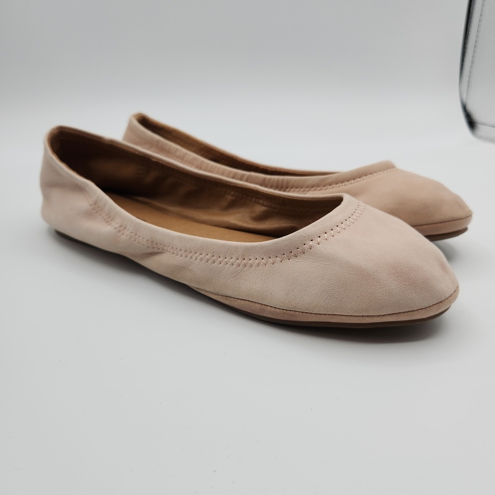 Lucky Brand Emmie Ballet Flat Women's 9M Blush Pink Comfort Almond Toe Slip On
